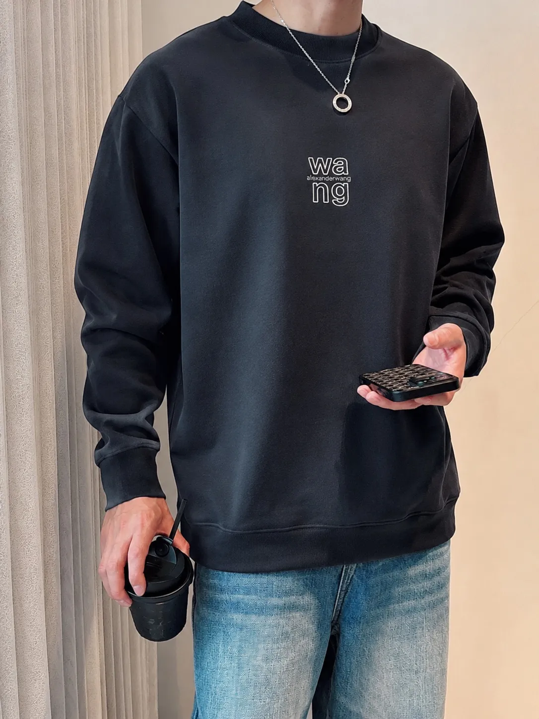 alaxander wang/ 《 》 ， ， Same Style ， : Black White Coffee Brown Size：S（90-130 ） M（125-140 ） L（135-155 ） XL（155-175 ） XXL（175 ）
